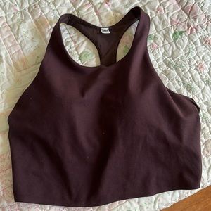 uniqlo deep purple athletic tank top